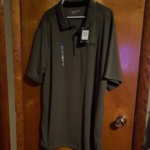 Under Armour Men's military green Polo Shirt